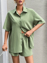 Women'S Drop Shoulder Shirt And Shorts Set